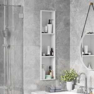 Imagine vidaXL Nisă de Duș Alb 90 x 20 x 9, 5 cm Oţel inoxidabil