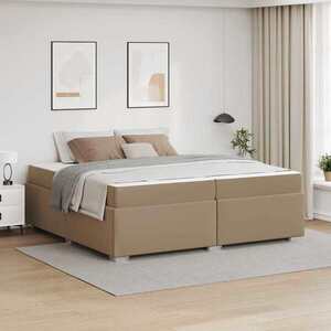 Imagine vidaXL Cadru de pat Cappuccino 200 x 200 cm PVC