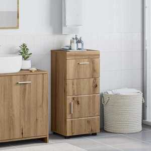 Imagine vidaXL Set dulap baie TULUM Stejar Artizanal 37 x 31, 5 x 82 cm