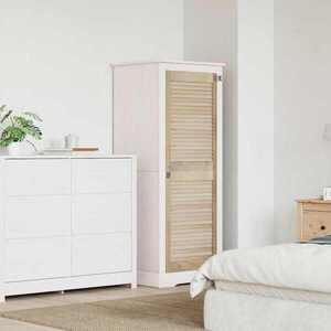 Imagine vidaXL Ușă de Dulap natural 140, 5 x 49, 5 cm Lemn masiv de pin