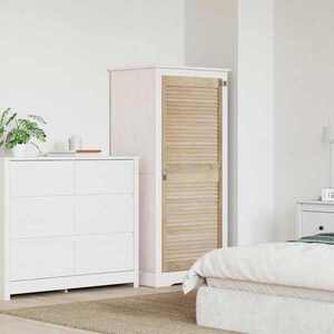 Imagine vidaXL Ușă de Dulap natural 140, 5 x 59, 5 cm Lemn masiv de pin