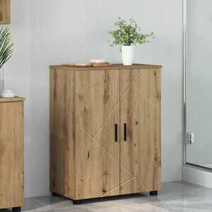 Imagine vidaXL Dulap de Baie Stejar Artizanal 60 x 35 x 80 cm