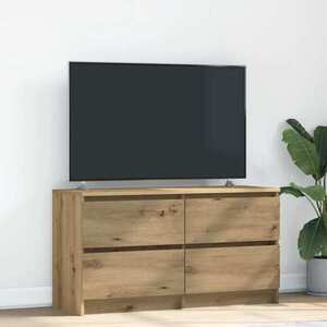 Imagine vidaXL Comodă TV, stejar artizanal, 100x35x54 cm, lemn prelucrat