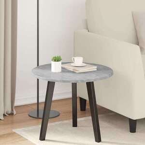 Imagine vidaXL Placă de masă Ø 50 x 1, 5 cm Rotund Lemn prelucrat Gri Beton