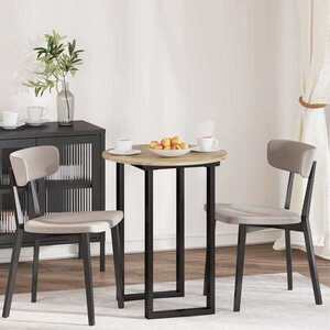Imagine vidaXL Placă de masă Ø 60 x 1, 5 cm Rotund Lemn prelucrat Stejar Sonoma