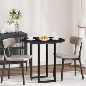 Imagine vidaXL Placă de masă Ø 80 x 1, 5 cm Rotund Lemn prelucrat Negru