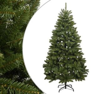 Imagine vidaXL Brad de Crăciun artificial cu suport și balamale, verde, 180 cm