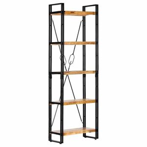 Imagine vidaXL Bibliotecă cu 5 rafturi, 60 x 30 x 180 cm, lemn masiv de mango