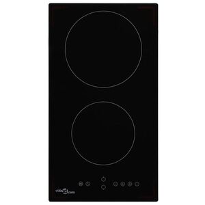 Imagine vidaXL Plită ceramică cu 2 arzătoare, control tactil, 3000 W