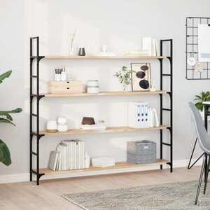 Imagine vidaXL Rafturi suspendate 4 buc. 140x20x2cm lemn masiv acacia netratat