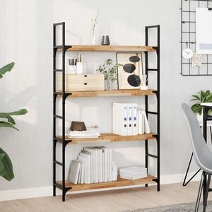 Imagine vidaXL Rafturi suspendate 4 buc. 100x20x4cm lemn masiv acacia netratat