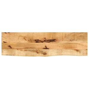 Imagine vidaXL Blat de masă margine naturală, 120x40x2, 5 cm, lemn masiv mango