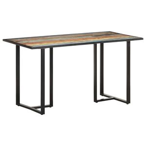 Imagine vidaXL Masă de bucătărie, 140 cm, lemn masiv reciclat