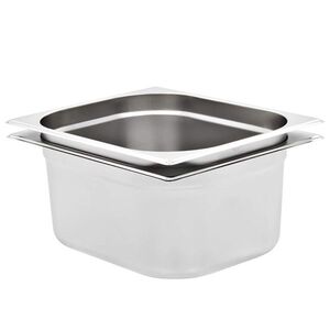 Imagine vidaXL Recipiente Gastronorm 2 buc. GN 1/2 150 mm oțel inoxidabil