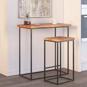 Imagine vidaXL Blat masă 90x40x2, 5 cm dreptunghiular lemn acacia margine vie