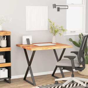 Imagine vidaXL Blat birou 110x80x3, 8 cm dreptunghiular lemn acacia margine vie