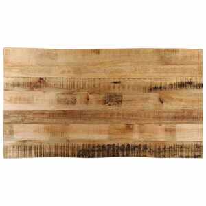 Imagine vidaXL Blat de masă contur natural 100x60x3, 8 cm lemn masiv mango brut
