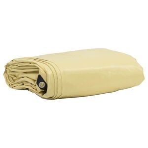 Imagine vidaXL Pânză 650g / m² Bej 4 x 6 m Pânză cu acoperire PVC