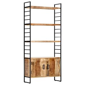 Imagine vidaXL Bibliotecă cu 4 rafturi 80x30x180 cm lemn masiv mango nefinisat