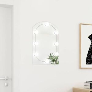 Imagine vidaXL Oglindă cu lumini LED, arcadă, 60x40 cm, sticlă