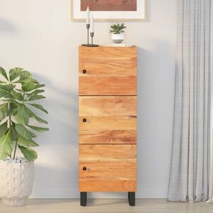 Imagine vidaXL Dulap înalt cu 3 uși, 40x33x110 cm, lemn masiv de acacia & fier