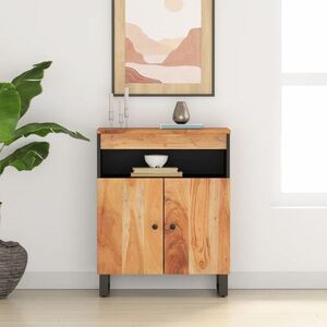 Imagine vidaXL Servantă cu 2 uși, 60x33x75 cm, lemn masiv de acacia