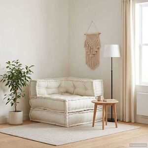 Imagine vidaXL Unitatea de sofa modulară crem 70x70x54 țesătură