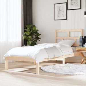 Imagine vidaXL Cadru de pat mic single, 75x190 cm, lemn masiv