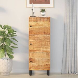 Imagine vidaXL Dulap înalt cu 3 uși, 40x33x110 cm, lemn masiv mango și fier
