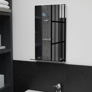 Imagine vidaXL Oglindă de perete cu raft, 30 x 50 cm, sticlă securizată