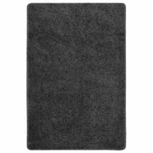 Imagine vidaXL Covor pufos gri închis 140x200 cm anti-alunecare