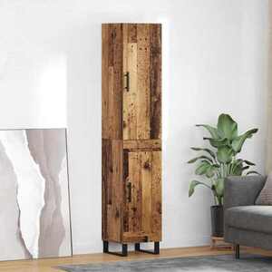 Imagine vidaXL Bufet Lemn Vechi 34, 5 x 34 x 180 cm Lemn prelucrat