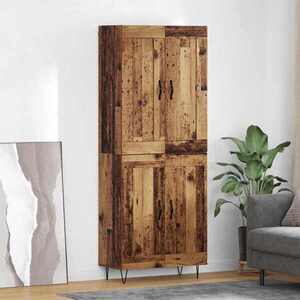 Imagine vidaXL Bufet Lemn Vechi 69, 5 x 34 x 180 cm Lemn prelucrat