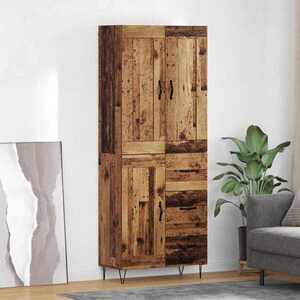 Imagine vidaXL Bufet Lemn Vechi 69, 5 x 34 x 180 cm Lemn prelucrat