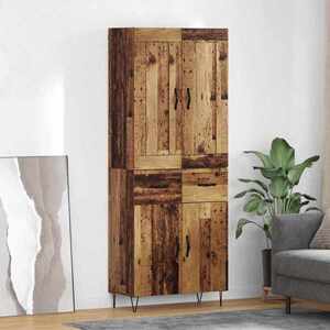 Imagine vidaXL Bufet Lemn Vechi 69, 5 x 34 x 180 cm Lemn prelucrat
