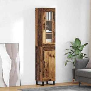 Imagine vidaXL Bufet Lemn Vechi 34, 5 x 34 x 180 cm Lemn prelucrat