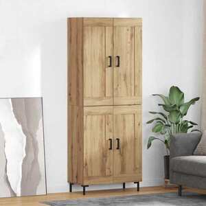 Imagine vidaXL Bufet 2 buc. Stejar Artizanal 69, 5 x 34 x 180 cm Lemn prelucrat