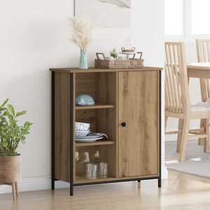 Imagine vidaXL Bufet Stejar Artizanal 70 x 30 x 80 cm Lemn prelucrat