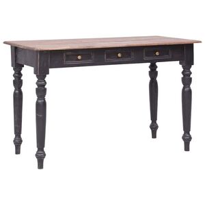 Imagine vidaXL Birou cu 3 sertare, 117 x 57 x 75 cm, lemn masiv de mahon