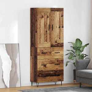 Imagine vidaXL Bufet Lemn Vechi 69, 5 x 34 x 180 cm Lemn prelucrat