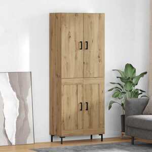Imagine vidaXL Bufet Stejar Artizanal 69, 5 x 34 x 180 cm Lemn prelucrat