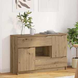Imagine vidaXL Bufet Stejar Artizanal 100 x 30 x 65, 6 Lemn prelucrat