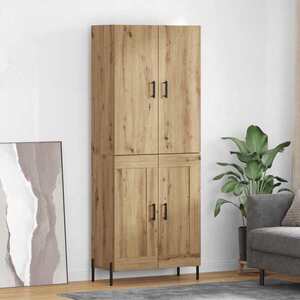 Imagine vidaXL Bufet Stejar Artizanal 69, 5 x 34 x 180 cm Lemn prelucrat