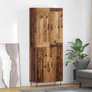 Imagine vidaXL Bufet Lemn Vechi 69, 5 x 34 x 180 cm Lemn prelucrat