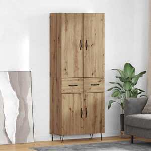 Imagine vidaXL Bufet 2 buc. Stejar Artizanal 69, 5 x 34 x 180 cm Lemn prelucrat