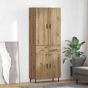 Imagine vidaXL Bufet 2 buc. Stejar Artizanal 69, 5 x 34 x 180 cm Lemn prelucrat