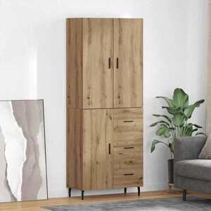 Imagine vidaXL Bufet 2 buc. Stejar Artizanal 69, 5 x 34 x 180 cm Lemn prelucrat