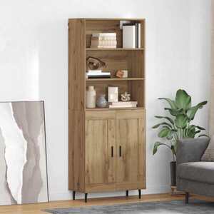 Imagine vidaXL Bufet 2 buc. Stejar Artizanal 69, 5 x 32, 5 x 180 cm