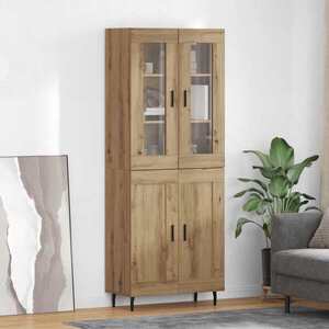 Imagine vidaXL Bufet 2 buc. Stejar Artizanal 69, 5 x 34 x 180 cm Lemn prelucrat