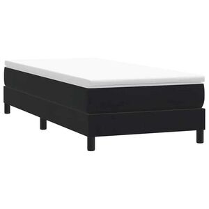 Imagine vidaXL Pat cu arcuri fără saltea negru 80x210 cm catifea
